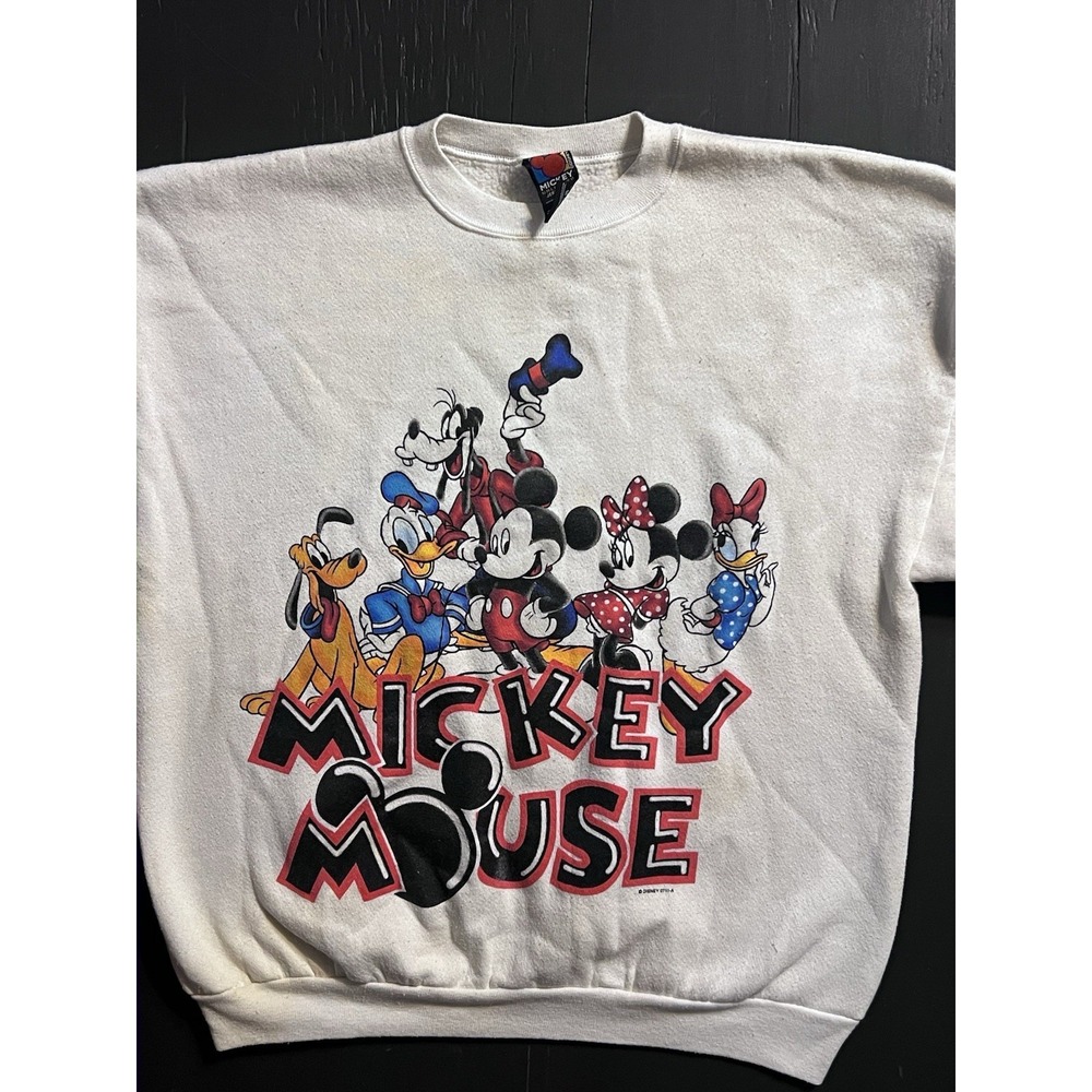 90s Mickey Mouse Friends Cartoon Disney Men's XL Pullover‎ Crewneck Sweatshirt